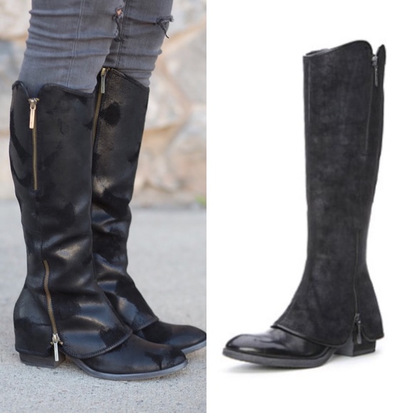 donald pliner black boots